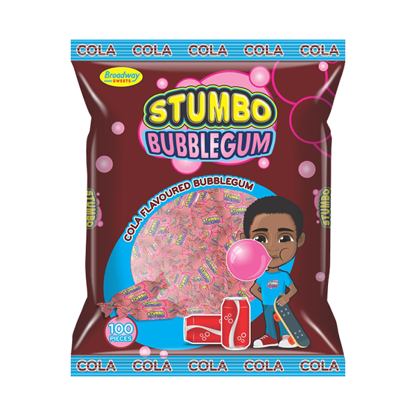 Broadway-Sweets-Stumbo-Bubblegum-3D-Bag_Cola Stumbo Cola Flavoured Bubblegum - Image 1