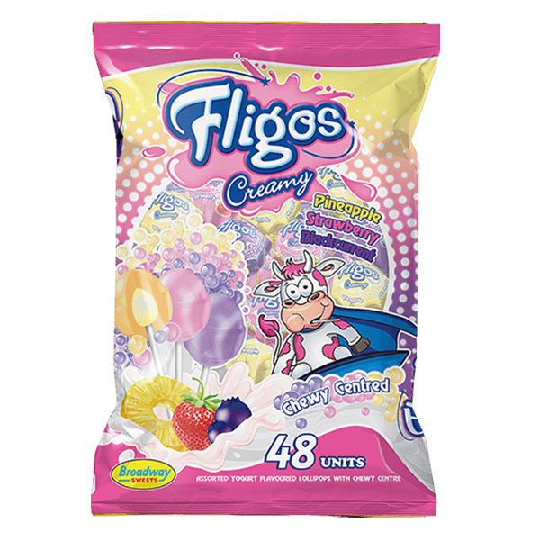 fligos-creamy Fligos Creamy Lollipops 48 - Image 1