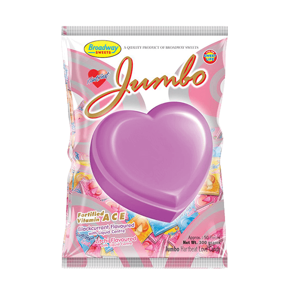 heart-beat-jumbo-300gr-bag HartBeat Love Candy Jumbo Assorted 50 - Image 1