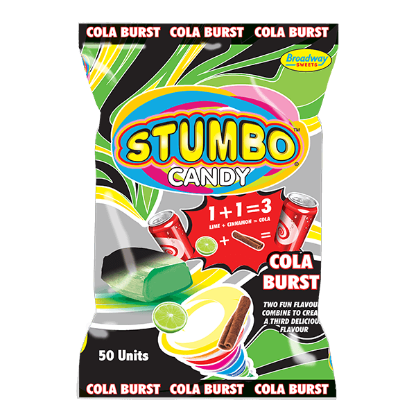 stumbo-candy-cola-burst-bag-50 Stumbo Cola Burst Candy 50 - Image 1