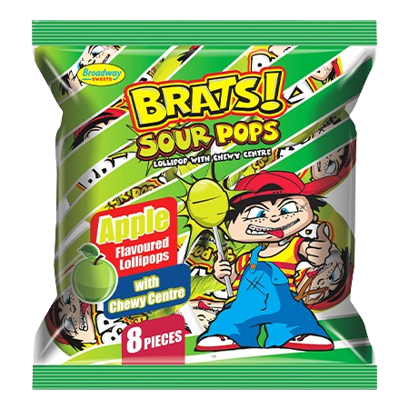 Brats Sour Pops 3D Bag_Apple Brats Sour Pops 3D Bag_Apple